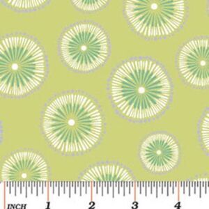 DORI - Tie-Dye in Kiwi Green - Contemporary Dots Cotton Quilt Fabric - by Mitzi